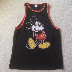 Forever 21 Mesh Mickey Mouse Basketball Tank Top